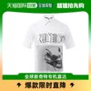 香港直邮mcq男士，白色印花短袖衬衫399858-rjp13-9000