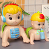 婴儿童会唱歌宝宝爬行娃娃，音乐电动玩具，男女孩0-3-6-8-12个月益智