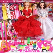洋女生换装娃娃大套装礼盒公主女孩儿童玩具衣服生日礼物房子别墅