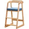 儿童餐椅木质大宝宝家用高脚凳，简约实木吃饭椅子加大升降成长座椅