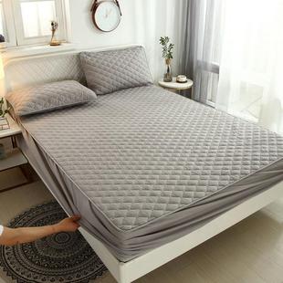 床笠夹棉单件加棉床罩保护罩薄床套床垫防尘罩固定源一件