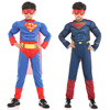 万圣节服装儿童cosplay角色扮演超级英雄 肌肉服超人衣服披风套装