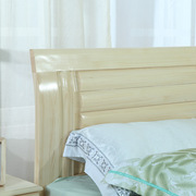 全实木床芬兰松木双人床1.8米简约现代实木家具1.5U圆弧高箱储物