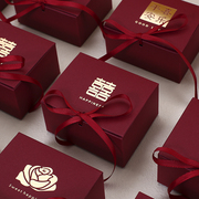 定制烫金婚礼糖盒空盒，喜糖盒子专用结婚欧式喜糖盒2023年网红