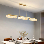 全铜餐厅灯2023年树脂吊灯轻奢创意现代简约餐桌吧台灯