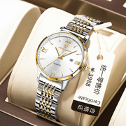 轻奢高档瑞士品牌超薄女士时装百搭钢带手表防水夜光奢华腕表