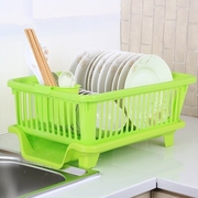 。水塑料7up餐具碗厨房厨具餐架滴水蓝餐具用沥品水控碗筷盒收纳