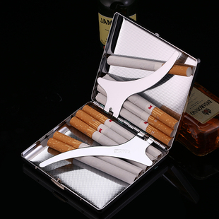 日本王子烟盒轻薄铜拉丝金属，简约烟盒20支装烟壳男女士香烟盒烟夹
