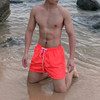 男生运动速干沙滩裤冲浪溪水纯色可下水宽松休闲蓝色大码三分短裤