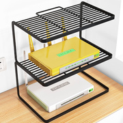 路由器收纳盒家用机顶盒放置架无线wifi光猫盒支架桌面分层置物架