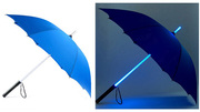 创意LED光成人透明伞安全灯光伞长柄个性晴雨伞伞