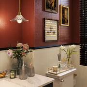 梵内法式卫生间瓷砖高级感复古玫瑰花砖浴室厕所墙砖厨房地砖