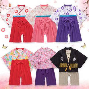 0-4岁儿童和服女童日式男童，连体衣婴儿宝宝表，演出节日礼服日本服