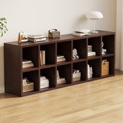 全实木书架中式松木落地靠墙，格子柜自由组合家用置物收纳架子书柜
