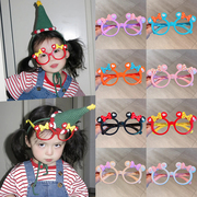 儿童眼镜框宝宝可爱卡通，米奇超萌女童，无镜片眼镜架女孩装饰墨镜潮
