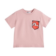 男童粉白色短袖t恤2024夏款日系潮儿童卡通印花上衣宝宝休闲半袖