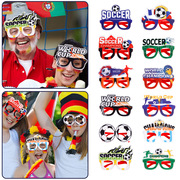 2022卡塔尔世界杯眼镜酒吧俱乐部足球派对装饰道具世界杯球迷用品