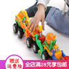 巴布工程车惯性工程车玩具套装，儿童男孩小汽车，翻斗水泥油玩具车