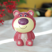 草莓熊存钱罐卡通可爱陶瓷储蓄罐大容量个性礼物玩具总动员小熊罐