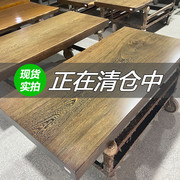 非洲鸡翅木实木大板桌办公桌，会议桌原木茶桌，餐桌书桌茶台家具