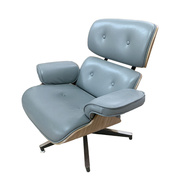 伊姆躺斯椅单人沙发椅 北欧休闲真皮沙发躺椅 客厅办公室真皮躺椅