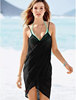 黑色比基尼沙滩裙罩衫性感沙滩衣蕾丝吊带白色镂空泳衣裹裙女