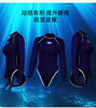 冲浪服紫色保暖潜水服浮潜衣女带潜水长袜2MM水母衣成人连体
