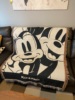 黑白米奇米妮动漫卡通米老鼠可爱棉线针织盖毯房间休闲装饰沙发毯