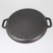 30cm铸铁烤盘加厚生铁无涂层，家用圆铸铁，平底锅烤肉盘煎锅铁板烧