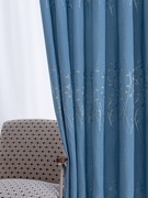 遮光成品样品处理现代简约纯色流行窗帘卧室客厅落地窗凸窗