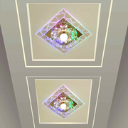 筒灯led水晶彩灯嵌入式方形，过道灯走廊灯门厅，玄关吸顶灯简约现代
