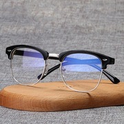 防蓝光抗辐射眼镜男女，韩版时尚潮大框个性平光近视眼镜框复古素颜