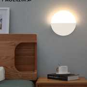 北欧现代简约壁灯创意个性走廊，楼梯过道灯圆形，卧室书房客厅壁灯
