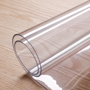透明软玻璃PVC桌布餐桌垫隔热茶几水晶板