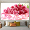 卧室床头画客厅装饰浪漫温馨玫瑰鲜花贴画，网红直播间背景墙贴壁画