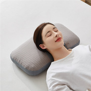 全棉砂洗荞麦护颈枕可拆洗单人护颈椎助睡眠保健枕头枕芯学生低枕