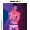 mopapa内裤安达曼系列莫代尔，男士低腰内裤，无痕冰丝性感u凸三角裤