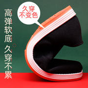老北京布鞋男士春秋单鞋干活工作日常一脚蹬休闲帆布学生黑底男款