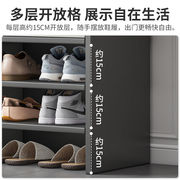 鞋柜家用门口简易鞋柜子简约现代多层木质鞋架门厅柜多功能储