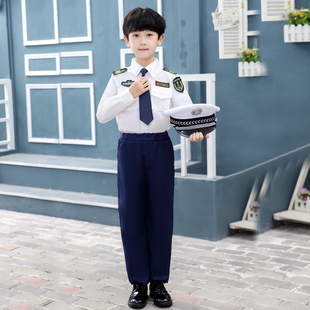 儿童小海军套装警察制服男女童演出服五一，中小学生特种兵特警衣服