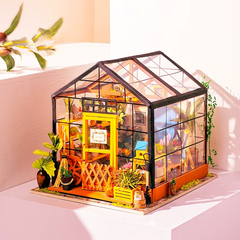 玻璃凯西花房别墅微景观拼装模型