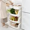 百露带储物盒厨房置物架储物架收纳架，加厚款可放置干货蔬菜置物架