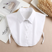 韩版白色衬衫领女假衣领搭配毛衣，卫衣假尖领圆领减龄衬衣领假领子