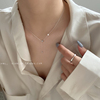 轻奢小众珍珠项链女款2024高级设计感简约气质锁骨链配饰
