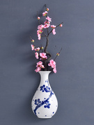 新中式壁挂花瓶墙面装饰挂件，入户过道客厅装饰品，墙上陶瓷花盆墙壁