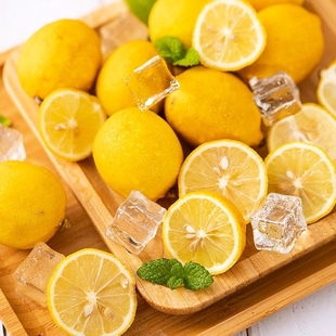 四川真安岳黄柠檬(黄柠檬)3斤当季新鲜水果泡饮薄皮香水鲜甜柠檬生鲜