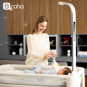 braha高端电动婴儿床智能，可升降新生儿拼接床，多功能尿布台