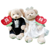 压床娃娃一对结婚高档摆件礼物，婚房布置公仔情侣玩偶婚纱熊