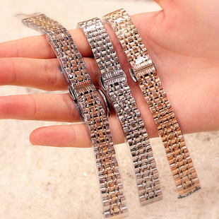 适配dw表带钢带，时尚细款2023年卡西欧男女通用替换手表链