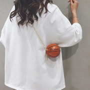 小众设计篮球迷你小包包女2024链条斜挎包，超火时尚洋气口红包